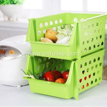 Premium Quality Stackable Plastic Baskets for Kitchen